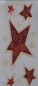 Sticker Sterne gold-rot