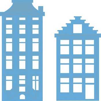 Kreative Ideen - Schablone Creatables 2 Haeuser Marianne Design