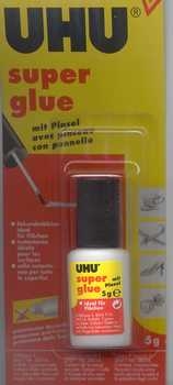 UHU super glue Sekundenkleber mit Pinsel