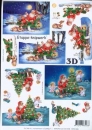 3D Schneidebogen Samichlaus Weihnachtsbaum schmücken