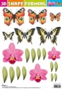 3D Shape Forming Schmetterlinge, Blumen, 03