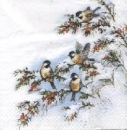 Serviette Vögelchen im Winter (Sophie's Birds)