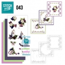 Sticken und 3D / 3D Stitch and Do 43, Kerzen, Glocken,Blumen