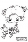 Clear Stamp S.W.A.L.K, Mädchen mit Tieren, 01