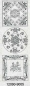 Pergament Design sort. 5, Blumen, Rahmen