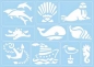 Schablone / Stencil Maritim