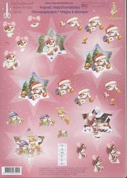 3D Rosetten-Schneidebogen Stern, Mylo & Friends, rot