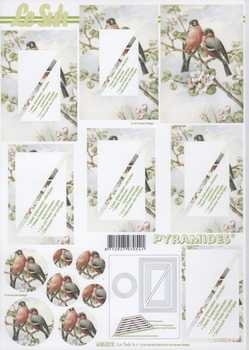 3D Pyramiden-Schneidebogen Vögel