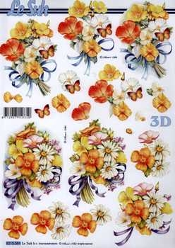 3D Schneidebogen Blumenstrauss
