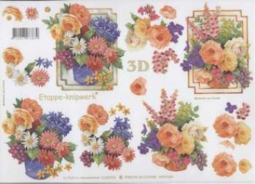 3D Schneidebogen Blumenstrauss