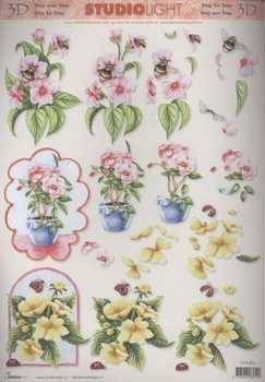 3D Schneidebogen Blumen, Hummel
