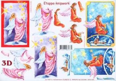 3D Schneidebogen Engel, Sternenregen