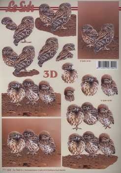 3D Schneidebogen Eulen
