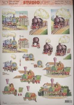 3D Schneidebogen Lokomotive