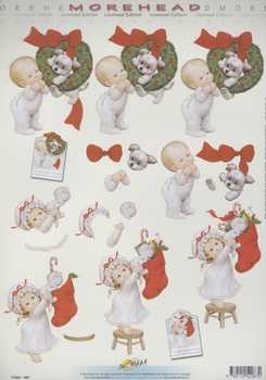 3D Schneidebogen Morehead mit Kranz, Stiefel und Hündchen