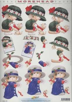 3D Schneidebogen Morehead, grosse Hüte weihnachtlich