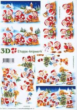 3D Schneidebogen Samichlaus und Schneemann