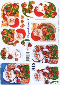 3D Schneidebogen Samichlaus mit Geschenken