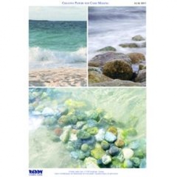 3D Hintergrundpapier Vellum Maritim / Strand