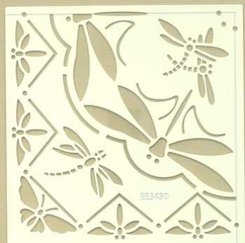 Embossing-Schablone Libellen