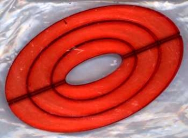 Fensterschmuck Oval orange