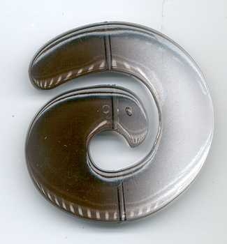 Fensterschmuck Spirale schwarz