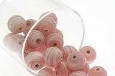Glasperlen stripes, rosa