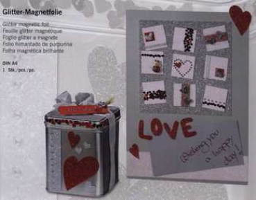 Glitter-Magnetfolie