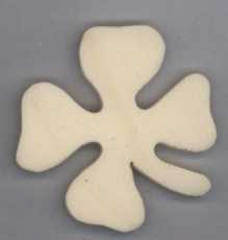 Holzkleeblatt mit Magnet