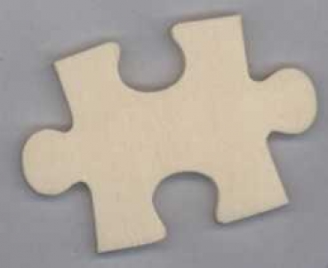 Holzpuzzleteil mit Magnet