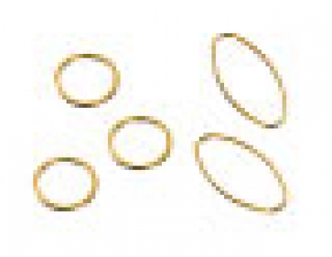 Metallteile-Mix, goldfarben