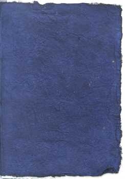 Doppelkarte Naturpapier dunkelblau