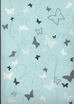 3D Duo-Tonkarton Schmetterlinge pastellblau