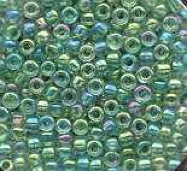 Rocailles hellgrün irisierend