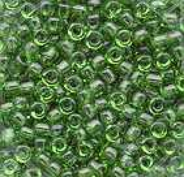 Rocailles transparent grün