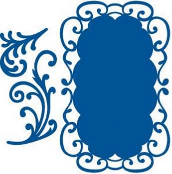 Schablone Creatable frames/swirl