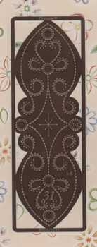 Embossing Stickschablone Rand, Schnörkel