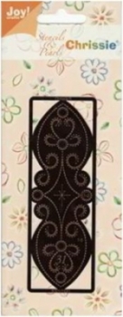 Embossing Stickschablone Rand, Schnörkel