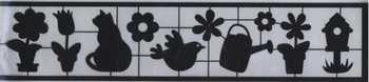 Scherenschnitt Tiere schwarz
