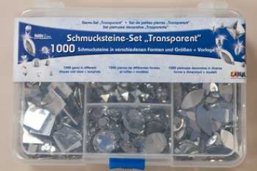 Schmuck-Steine-Set transparent