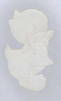 Seidenapplikation Ente