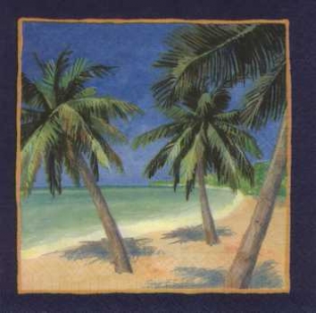 Serviette Palmenstrand, Rarität