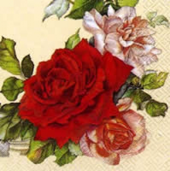 Serviette Rosenbogen