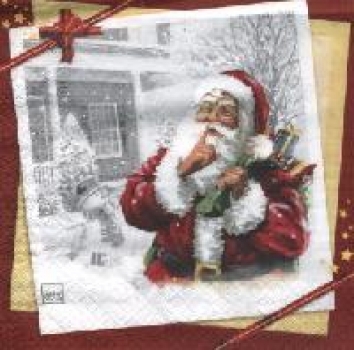 Serviette Santa pssst