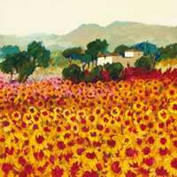 Serviette Sonnenblumen Sunset