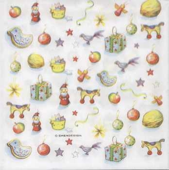 Serviette Weihnachtsmotive klein