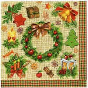 Serviette Weihnachtsmotive