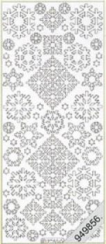 Glitzer Sticker Eiskristalle