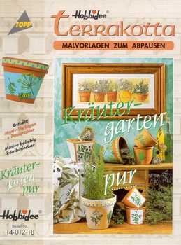 Terrakotta-Malvorlagen zum Abpausen-Kräutergarten