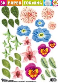 3D Paper Forming Blumen, 07